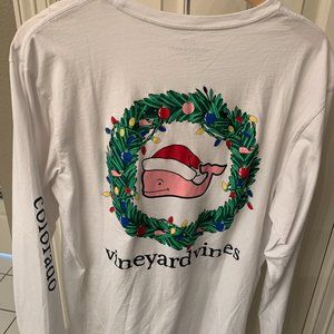 Colorado/Christmas themed Vineyard Vines Long Sleeve Shirt